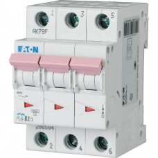 Автоматичний вимикач 2 А 3 полюси PL6-C2/3 6 кА (286596) EATON