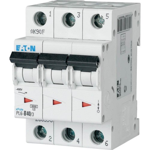 Автоматичний вимикач 40 А 3 полюси PL6-C40/3 6 кА (286605) EATON