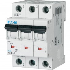 Автоматичний вимикач 4 А 3 полюси PL6-C4/3 6 кА (286597) EATON