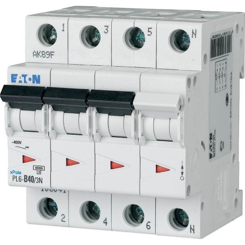 Автоматичний вимикач 40 А 3 полюси PL6-C40/3N 6 кА (106914) EATON