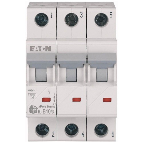 Автоматичний вимикач 10 А 3 полюси HL-B10/3 4,5 кА (194779) EATON
