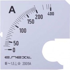 Шкала до амперметра щитового змінного струму 200 А 72х72 мм (s066004) E.NEXT