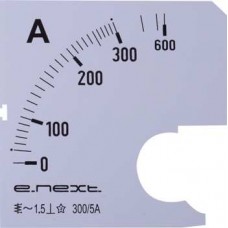 Шкала до амперметра щитового змінного струму 300 А 72х72 мм (s066005) E.NEXT