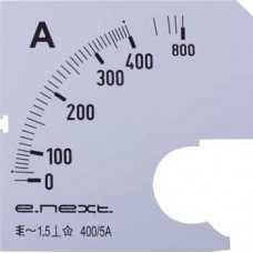 Шкала до амперметра щитового змінного струму 400 А 72х72 мм (s066006) E.NEXT