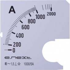 Шкала до амперметра щитового змінного струму 1000 А 72х72 мм (s066008) E.NEXT