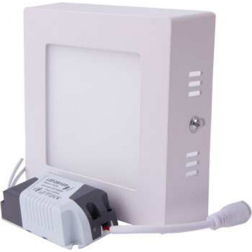 Світильник світлодіодний накладний квадратний 6 Вт 4500 К 420 Лм IP20 115х115х28 мм (l0860010) E.NEXT