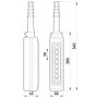 Тельферний пост на 8 кнопок 500 В 10 А IP65 7р+8з (s007015) E.NEXT