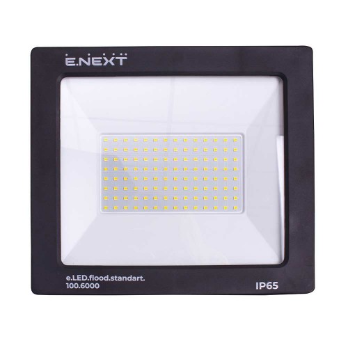Прожектор світлодіодний 100 Вт 6000 К чорний IP65 (l0790005) E.NEXT