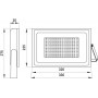 Прожектор світлодіодний 150 Вт 6000 К чорний IP65 (l0790006) E.NEXT