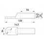 Алюмінієвий кабельний наконечник 150 мм2 під болт М14 (s020009) E.NEXT