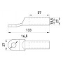 Мідно-алюмінієвий кабельний наконечник під опресовування 185 мм2 під болт М16 серії DTL (s038010) E.NEXT