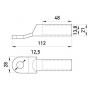 Мідно-алюмінієвий кабельний наконечник під опресовування 95 мм2 під болт М12 серії DTL (s038007) E.NEXT