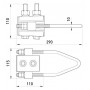 Анкерний ізольований затискач для кріплення СІП з чотирма жилами 16-25 мм2 посилений (p021002) E.NEXT