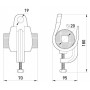 Підвісний затискач для підвісу на проміжних опорах самонесучих систем СІП 25 мм2 з затиском (p024002) E.NEXT
