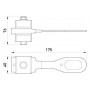 Анкерний ізольований затискач для кріплення СІП з чотирма жилами 16-25 мм2 посилений (p021007) E.NEXT