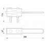 Анкерний ізольований затискач для кріплення СІП з чотирма жилами 25-70 мм2 посилений (p021008) E.NEXT