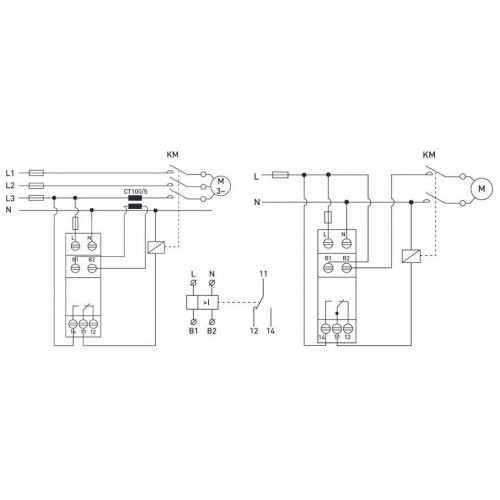 Реле контролю погружного насоса 1-фазне модульне 0,5-5 А (i0310026) E.NEXT