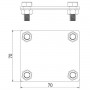 Затискач хрестовий для паралельного чи перпендикулярного з'єднання плоского дроту до 40 мм (z0020019) E.NEXT