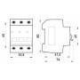 Модульний автоматичний вимикач 3 полюси 25 А характеристика В 4,5 кА серія STAND (s001028) E.NEXT