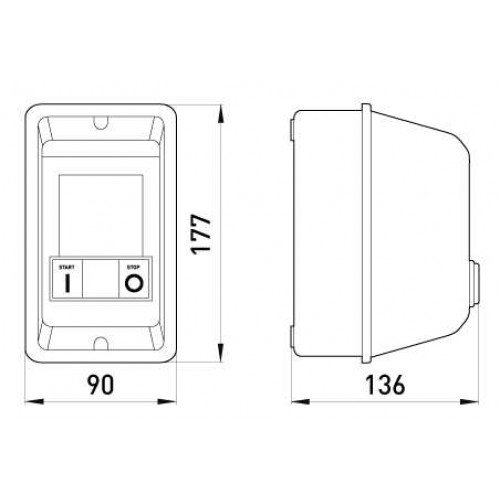 Електромагнітний пускач 12 А 110 В в корпусі IP55 (i0100007) E.NEXT