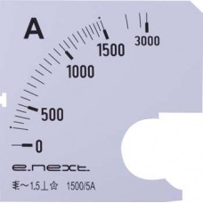 Шкала до амперметра щитового змінного струму 1500 А 72х72 мм (s066009) E.NEXT