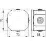 Розподільча коробка ПВХ кругла 80х50 мм IP55 (p016001) E.NEXT