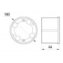 Коробка розподільна кругла з кришкою 100 мм гіпсокартон упор ПВХ (s027012) E.NEXT