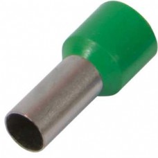 Ізольований наконечник втулковий для проводу 0,75 мм2 штир 8 мм зелений 100 шт (s036006) E.NEXT