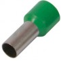 Ізольований наконечник втулковий для проводу 0,75 мм2 штир 8 мм зелений 100 шт (s036006) E.NEXT