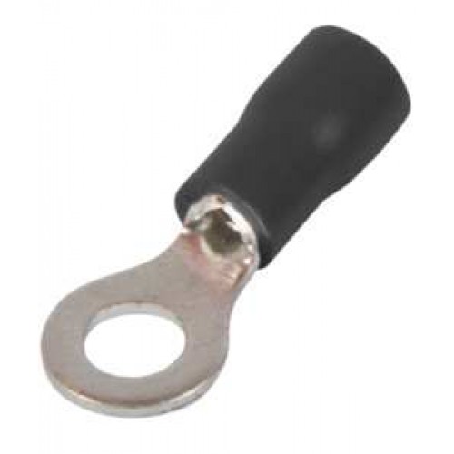 Ізольований наконечник кільцевий 4,3 мм для проводу 0,5-1,5 мм2 чорний 100 шт (s1036003) E.NEXT