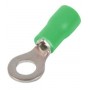 Ізольований наконечник кільцевий 4,3 мм для проводу 0,5-1,5 мм2 зелений 100 шт (s1036005) E.NEXT