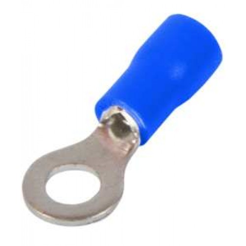 Ізольований наконечник кільцевий 6,5 мм для проводу 0,5-1,5 мм2 синій 100 шт (s1036011) E.NEXT
