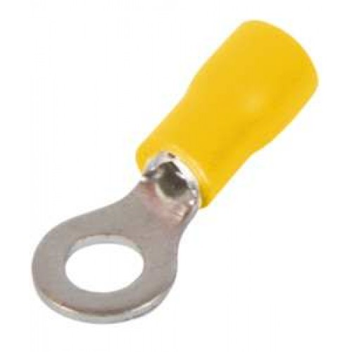 Ізольований наконечник кільцевий 8,4 мм для проводу 0,5-1,5 мм2 жовтий 100 шт (s1036016) E.NEXT