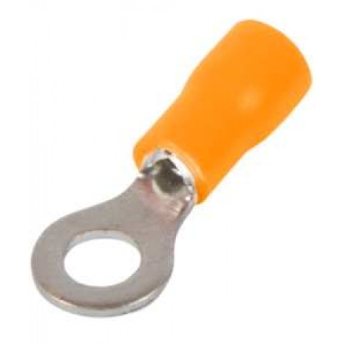 Ізольований наконечник кільцевий 6,5 мм для проводу 1,5-2,5 мм2 помаранчевий 100 шт (s1036035) E.NEXT