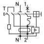 Вимикач диференційного струму (диф автомат) 2 полюси 25 А характеристика C 30 мА з розділеною рукояткою (p0620007) E.NEXT