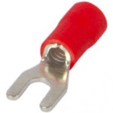 Ізольований наконечник вилковий 5,3 мм провід 1,5-2,5 мм2 червоний 100 шт (s2036022) E.NEXT