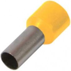 Ізольований наконечник втулковий для проводу 0,75 мм2 штир 8 мм жовтий 100 шт (s3036009) E.NEXT
