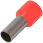 Ізольований наконечник втулковий для проводу 1,5 мм2 штир 8 мм червоний 100 шт (s3036022) E.NEXT
