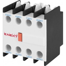 Додатковий контакт фронтальний 4р для контакторів серії PRO (i0140025) E.NEXT