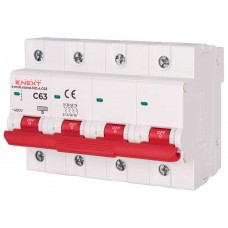 Модульний автоматичний вимикач 4 полюси 63 А характеристика C 10 кА серія STAND (s002216) E.NEXT
