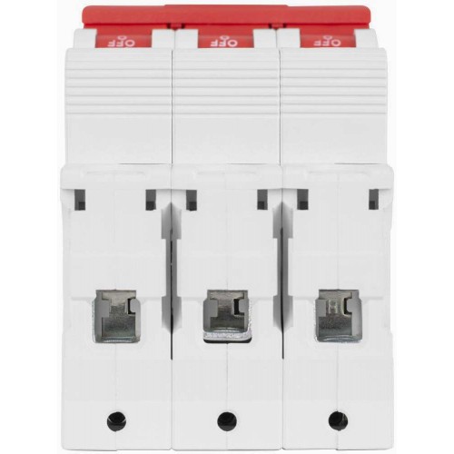 Модульний автоматичний вимикач 3 полюси 6 А характеристика В 6 кА серія STAND (s001124) E.NEXT