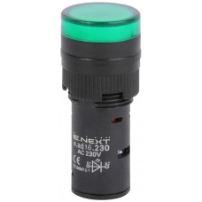 Арматура світлосигнальна 16 мм 230 В змінної напруги зелена (s009013) E.NEXT