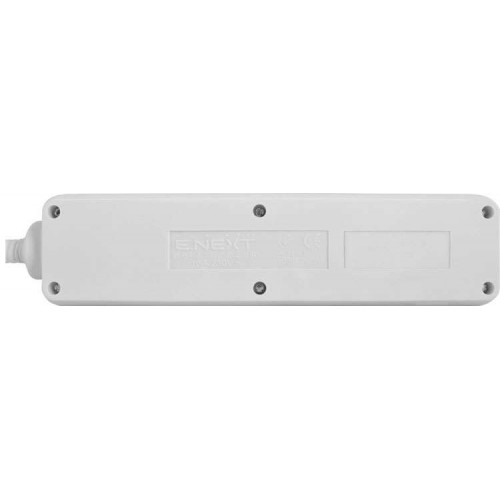 Подовжувач 3 гнізда 1,5 м з заземлювальними контактами з USB-зарядкою і захисними шторками (s042128) E.NEXT