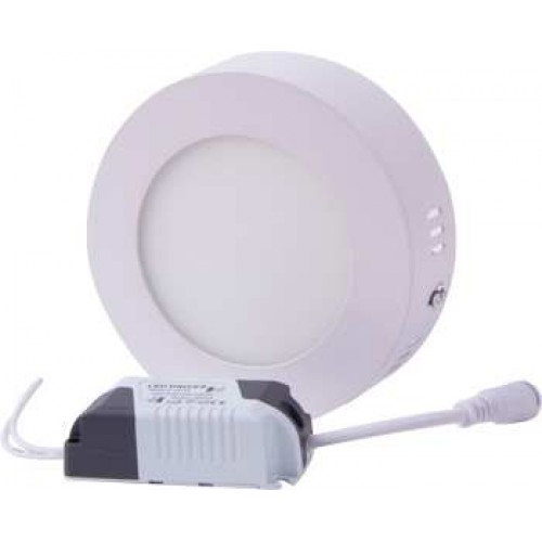 Світильник світлодіодний накладний круглий 6 Вт 4500 К 420 Лм IP20 115х28 мм (l0860007) E.NEXT
