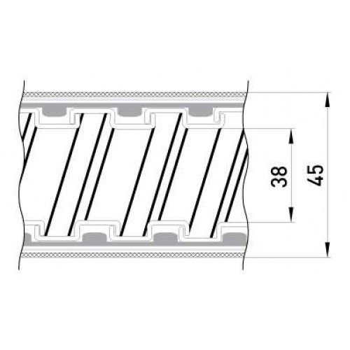 Металорукав 38 мм ізольований в металевій оплітці IP68 (s050006) E.NEXT