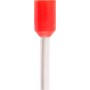 Ізольований наконечник втулковий для проводу 0,25 мм2 штир 6 мм червоний 100 шт (s3036059) E.NEXT