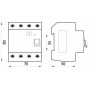 Вимикач диференційного струму (ПЗВ) 4 полюси 63 А 30 мА (s034005) E.NEXT