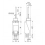 Вимикач кінцевий важіль-ексцентрик з пластиковим кінцем (s0070011) E.NEXT