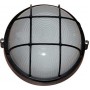 Світильник круглий з решіткою чорний Е27 IP54 254х125 мм (l002024) E.NEXT