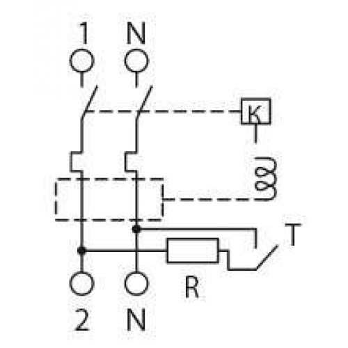 Вимикач диференційного струму (ПЗВ) 2 полюси 63 А 30 мА (p003006) E.NEXT